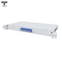 ТЕЛКОМ КСВп-19-1U-8-DLC/UPC-9/125 Кросс оптический 19" выдвижной 1U на 8 портов LC/UPC duplex 9/125мкм предсобранный (пигтейл LC/UPC 9/125-16шт, розетка DLC-8шт, сплайс кассета с крышкой-1шт, КДЗС-16шт)