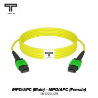 ТЕЛКОМ ШОС-3.0-12-MPO/A(m)-MPO/A(f)-B-SM-3м-LSZH-YL Шнур оптический соединительный MPO/APC (Male) - MPO/APC (Female), 12 волокон, полярность тип B, 9/125 OS2 SM, (3.0мм), LSZH, цвет желтый, длина 3м