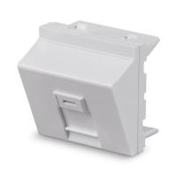 Cabeus FP-A-45-1M Вставка 45x45 (Mosaic) для 1 модуля формата Keystone Jack, угловая
