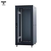 ТЕЛКОМ ТС-18.6.10-ПМ.9005М Шкаф напольный 18U 600x1000x920мм (ШхГхВ) телекоммуникационный 19", передняя дверь перфорированная - задняя дверь металлическая, цвет черный (RAL9005М) (5 мест)