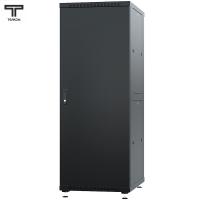 ТЕЛКОМ ТС-47.6.8-ММ.9005М Шкаф напольный 47U 600x800x2209мм (ШхГхВ) телекоммуникационный 19", передняя дверь металлическая - задняя дверь металлическая, цвет черный (RAL9005М) (5 мест)