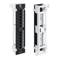 Cabeus PL-12-Cat.6-WL-Dual IDC Патч-панель настенная, 12 портов RJ-45, категория 6, с подставкой, Dual IDC
