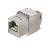 Cabeus KJ-RJ45-Cat.6-SH-180-Toolless Вставка Keystone Jack RJ-45(8P8C), 180 градусов, категория 6, экранированная, без инструмента Toolless