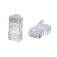 Cabeus 8P8C Коннектор RJ-45 под витую пару, категория 5e, универсальный (для одножильного и многожильного кабеля) для проводников с толщиной по изоляции до 1,05 мм