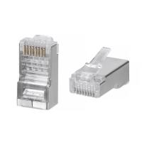Cabeus 8P8C-SH-C6 Коннектор RJ-45 под витую пару, категория 6/7, экранированный, для многожильного кабеля, для проводников с толщиной по изоляции до 1,05 мм