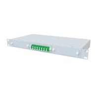 ТЕЛКОМ КСп-19-1U-8-DLC/APC-9/125 Кросс оптический 19" стоечный 1U на 8 портов LC/APC duplex 9/125мкм предсобранный (пигтейл LC/APC 9/125-16шт, розетка DLC/APC-8шт, сплайс кассета, КДЗС-16шт)