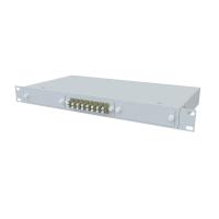 ТЕЛКОМ КСп-19-1U-8-DLC/UPC-62.5/125 Кросс оптический 19" стоечный 1U на 8 портов DLC 62.5/125мкм предсобранный (пигтейл LC 62,5/125-16шт, розетка DLC-8шт, сплайс кассета, КДЗС-16шт)