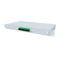 ТЕЛКОМ КСп-19-1U-8-SC/APC-9/125 Кросс оптический 19" стоечный 1U на 8 портов SC/APC 9/125мкм предсобранный (пигтейл SC/APC 9/125-8шт, розетка SC/APC-8шт, сплайс кассета, КДЗС-8шт)