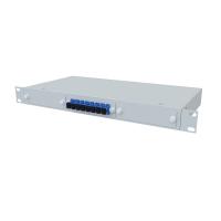ТЕЛКОМ КСп-19-1U-8-SC/UPC-9/125 Кросс оптический 19" стоечный 1U на 8 портов SC/UPC 9/125мкм предсобранный (пигтейл SC 9/125-8шт, розетка SC-8шт, сплайс кассета, КДЗС-8шт)