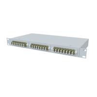 ТЕЛКОМ КСп-19-1U-24-DLC/UPC-OM3-50/125 Кросс оптический 19" стоечный 1U на 24 порта DLC 50/125мкм (OM3) предсобранный (пигтейл LC 50/125 (OM3)-48шт, розетка DLC-24шт, сплайс кассета, КДЗС-48шт)