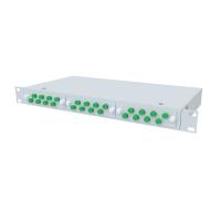 ТЕЛКОМ КСп-19-1U-24-FC/APC-9/125 Кросс оптический 19" стоечный 1U на 24 порта FC/APC 9/125мкм предсобранный (пигтейл FC/APC 9/125-24шт, розетка FC-24шт, сплайс кассета, КДЗС-24шт)