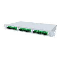 ТЕЛКОМ КСп-19-1U-24-SC/APC-9/125 Кросс оптический 19" стоечный 1U на 24 порта SC/APC 9/125мкм предсобранный (пигтейл SC/APC 9/125-24шт, розетка SC-24шт, сплайс кассета, сплайс кассета, КДЗС-24шт)