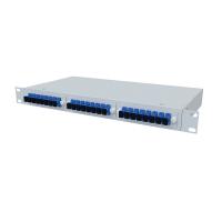 ТЕЛКОМ КСп-19-1U-24-SC/UPC-9/125 Кросс оптический 19" стоечный 1U на 24 порта SC/UPC 9/125мкм предсобранный (пигтейл SC 9/125-24шт, розетка SC-24шт, сплайс кассета, сплайс кассета, КДЗС-24шт)