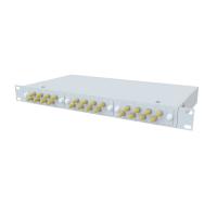 ТЕЛКОМ КСп-19-1U-24-ST/UPC-9/125 Кросс оптический 19" стоечный 1U на 24 порта ST/UPC 9/125мкм предсобранный (пигтейл ST 9/125-24шт, розетка ST-24шт, сплайс кассета, КДЗС-24шт)