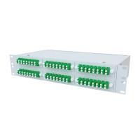 ТЕЛКОМ КСп-19-2U-48-DLC/APC-9/125 Кросс оптический 19" стоечный 2U на 48 портов LC/APC duplex 9/125мкм предсобранный (пигтейл LC/APC 9/125-96шт, розетка DLC-48шт, сплайс кассета, КДЗС-96шт)