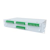 ТЕЛКОМ КСп-19-2U-32-DLC/APC-9/125 Кросс оптический 19" стоечный 2U на 32 порта LC/APC duplex 9/125мкм предсобранный (пигтейл LC/APC 9/125-64шт, розетка DLC-32шт, сплайс кассета, КДЗС-64шт)