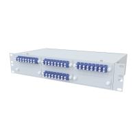 ТЕЛКОМ КСп-19-2U-32-DLC/UPC-9/125 Кросс оптический 19" стоечный 2U на 32 порта LC/UPC duplex 9/125мкм предсобранный (пигтейл LC/UPC 9/125-64шт, розетка DLC-32шт, сплайс кассета, КДЗС-64шт)