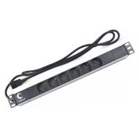 Cabeus PDU-6P-2IEC    19" , , 6 , 10 A,  ,  ,  2 ,  IEC 320 C14