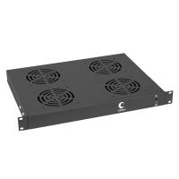Cabeus JG03-BK Модуль вентиляторный 19", 4 вентилятора, цвет черный (RAL 9004)