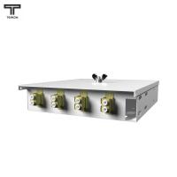 ТЕЛКОМ КНп-4-DLC/UPC-62,5/125 Кросс оптический настенный на 4 порта DLC 62,5/125мкм предсобранный (пигтейл LC 62,5/125-8шт, розетка DLC-4шт, ложемент, КДЗС-8шт)