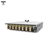 ТЕЛКОМ КНп-8-DLC/UPC-ОМ3-50/125 Кросс оптический настенный на 8 портов DLC 50/125мкм (ОМ3) предсобранный (пигтейл LC 50/125 (ОМ3)-16шт, розетка DLC-8шт, ложемент, КДЗС-16шт)