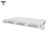 ТЕЛКОМ КСВп-19-1U-24-ST/UPC-9/125 Кросс оптический 19" выдвижной 1U на 24 портов ST/UPC 9/125мкм предсобранный (пигтейл ST/UPC 9/125-24шт, розетка ST-24шт, сплайс кассета с крышкой-1шт, КДЗС-24шт)