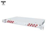 ТЕЛКОМ КСВп-19-1U-16-FC/UPC-OM3-50/125 Кросс оптический 19" выдвижной 1U на 16 портов FC 50/125мкм (OM3) предсобранный (пигтейл FC 50/125 (OM3)-16шт, розетка FC-16шт, сплайс кассета с крышкой-1шт, КДЗС-16шт)