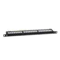 Cabeus PLHD-24-Cat.6-Dual-90-0,5U -   19" (0,5U), 24  RJ-45,  6, Dual IDC, 90 ,    