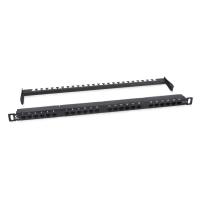 Cabeus PLHD-24-Cat.6a-Dual-180-0,5U -   19" (0,5U), 24  RJ-45,  6a, Dual IDC,180 ,    