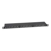 Cabeus PLHD-24-Cat.5e-SH-Dual-0,5U -   19" (0,5U), 24  RJ-45,  5e,  , Dual IDC