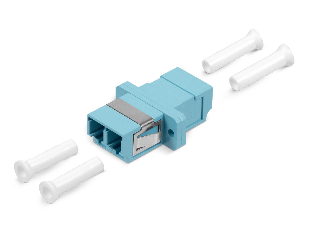 Проходной соединитель LC-LC duplex, MM-OM3