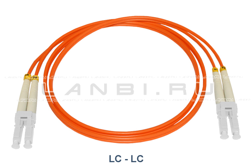 Оптический патч-корд 2LC/UPC-2LC/UPC duplex 50/125 многомодовый длиной 0,5м
